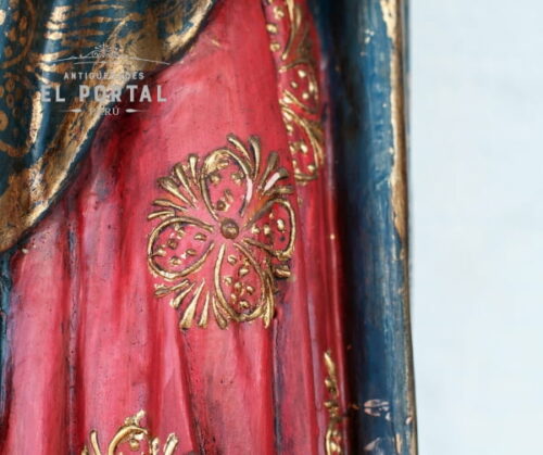Virgen Inmaculada en madera tallada y policromada | 4