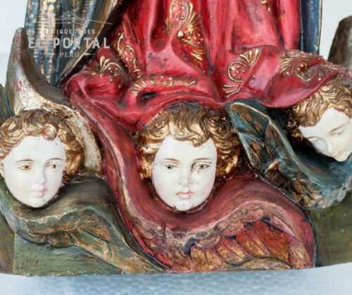 Virgen Inmaculada en madera tallada y policromada | 5