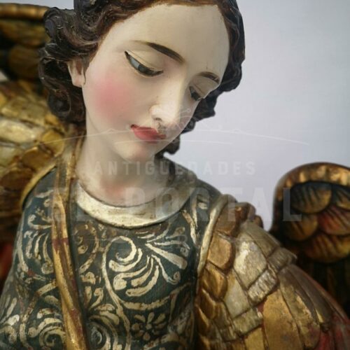 Arcángel San Miguel en madera tallada y policromada | 5