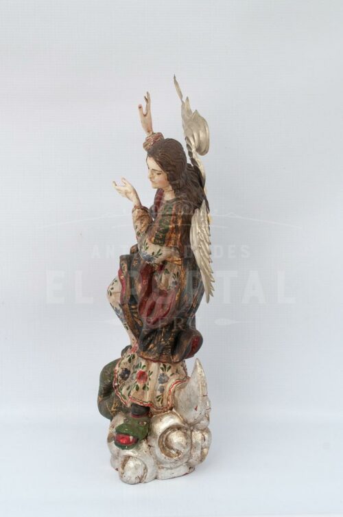 Virgen Inmaculada Apocalíptica en madera tallada | 3