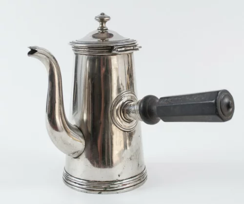 SILVER-PLATE-COFFEE-POT-CHOCOLATIERE-A-FRENAIS