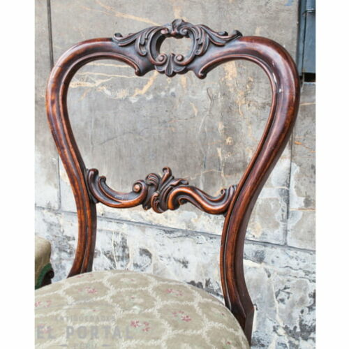 Silla estilo Victoriano madera de Palisandro | 1