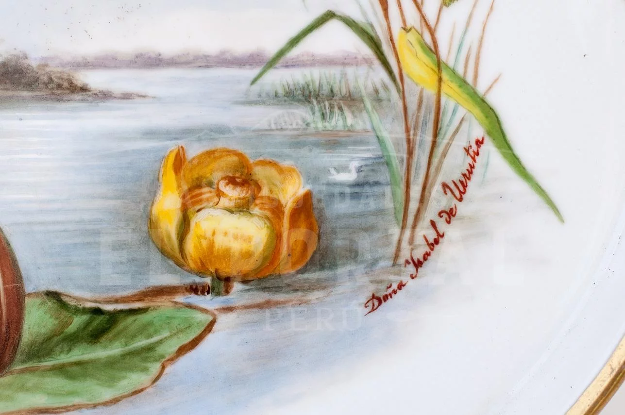 Azafate ovalado de porcelana de Dresden - Image 5