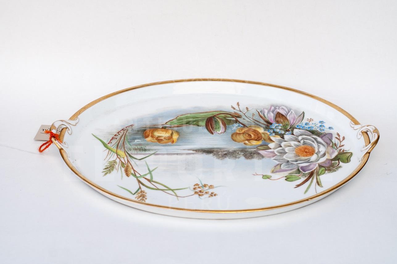 Plato oval de servir de porcelana | 7