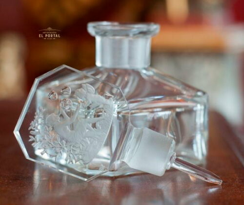 Heinrich Hoffman Botella de perfume Art Deco de Cristal | 4