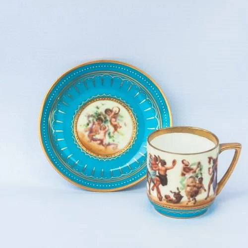 Taza de Café / Té de porcelana Royal Vienna
