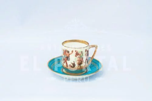 Taza de Café / Té de porcelana Royal Vienna | 2