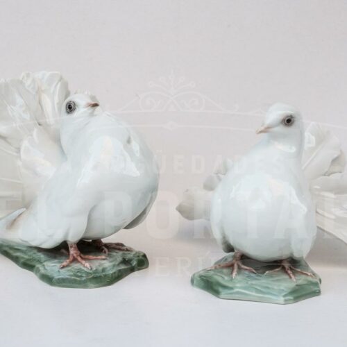 Par de palomas de porcelana alemana marca Rosenthal | 1