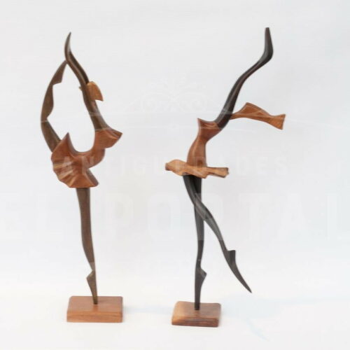 Bailarinas de Ballet en madera tallada | 1