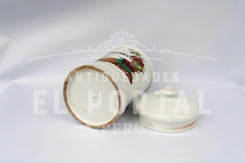Conservera de farmacia de  porcelana francesa Mehun - Image 3