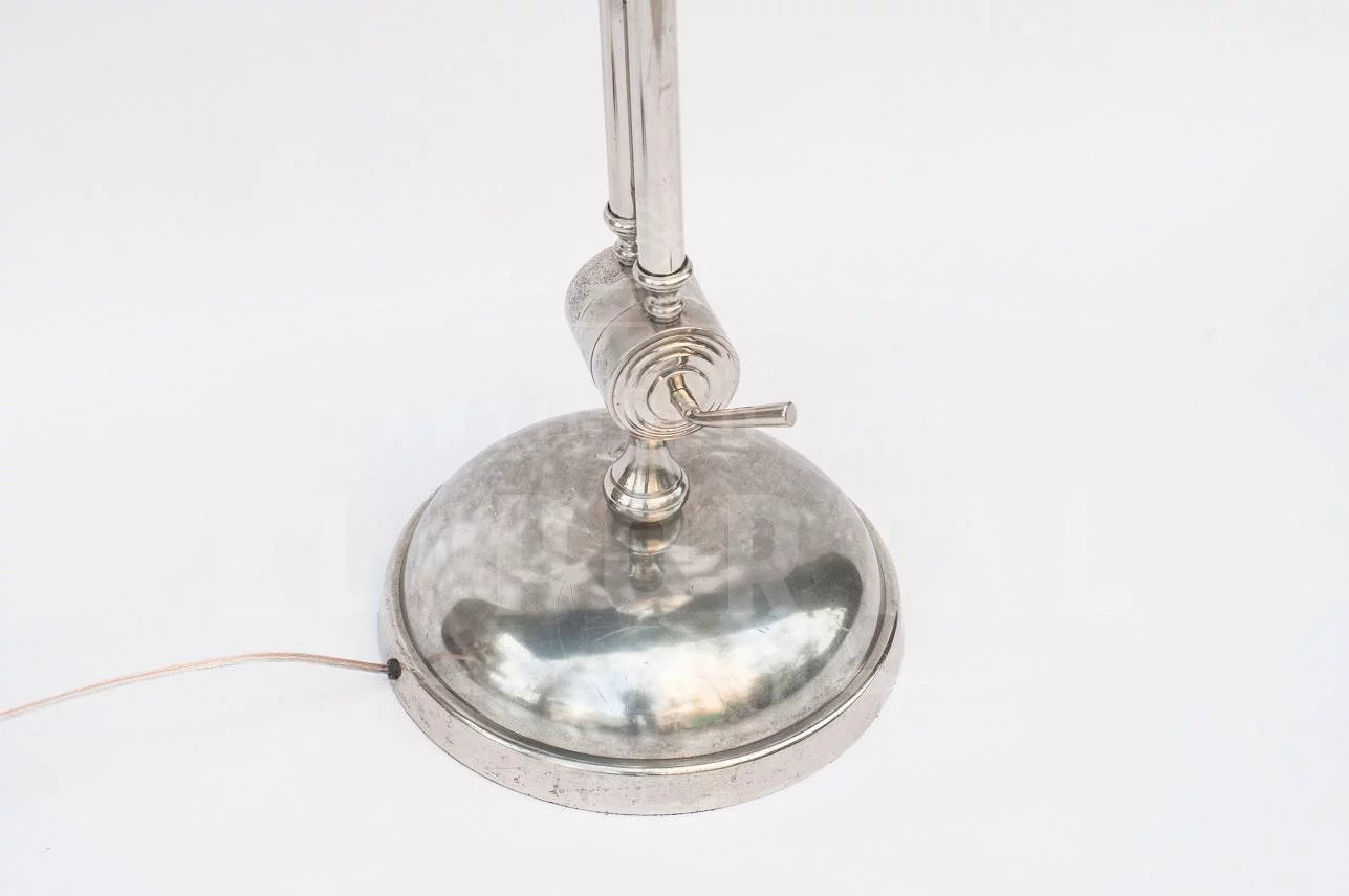 Lámpara cromada de pie de origen italiano - Image 3