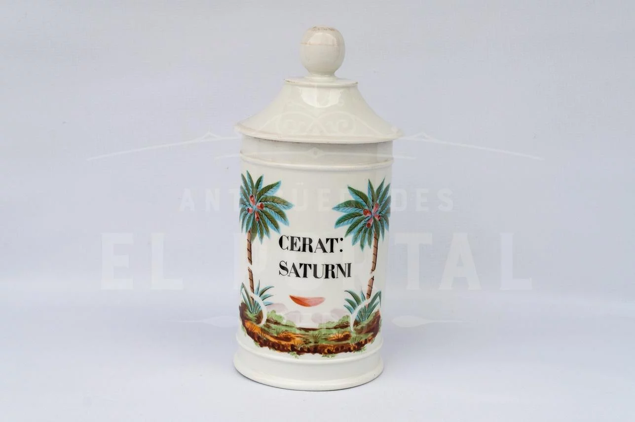 Botámen Conservera de botica de porcelana francesa