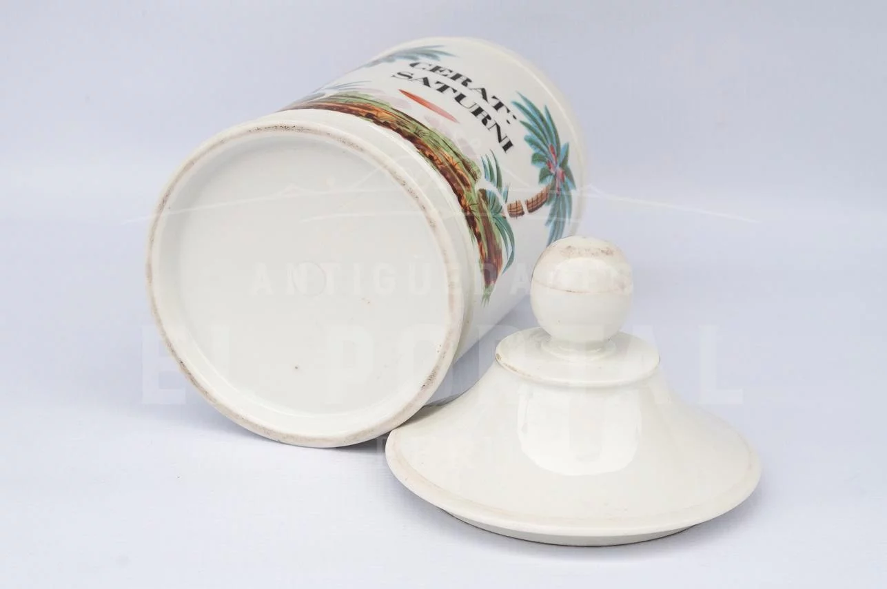 Botámen Conservera de botica de porcelana francesa - Image 4