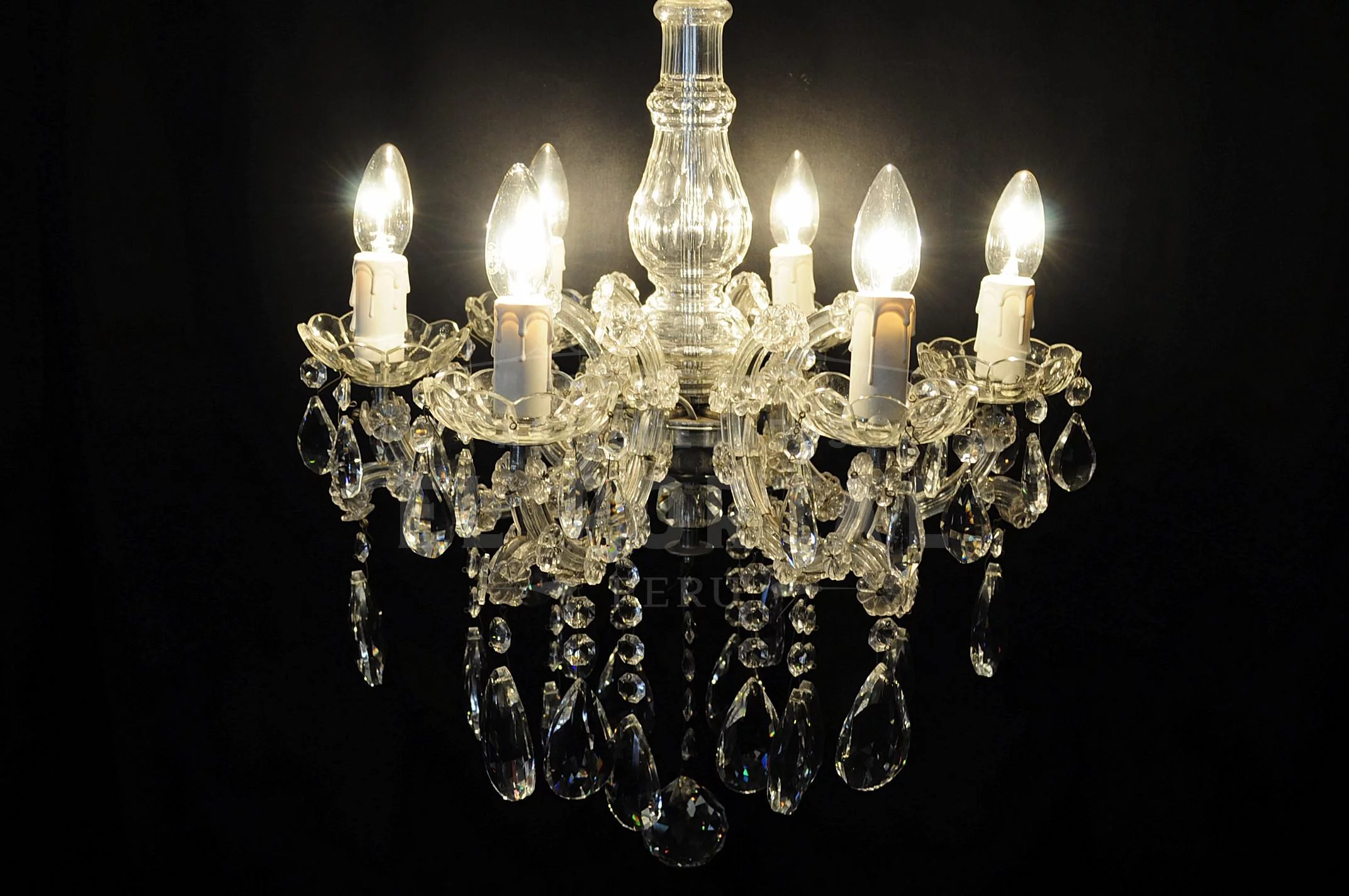 Lámpara de cristal 6 luces - Image 4