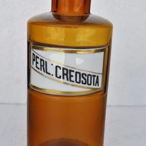 Pomo de farmacia de vidrio