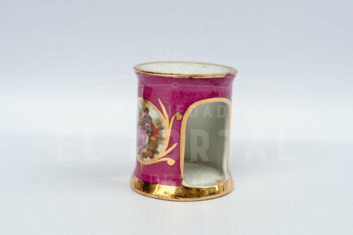 Limoges - Calentador de tetéra en miniatura color rosa | 1