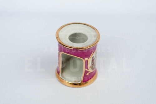Limoges - Calentador de tetéra en miniatura color rosa | 3