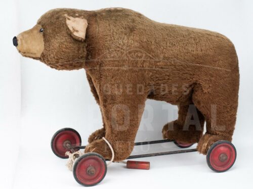 Steiff oso de peluche sobre ruedas | 1
