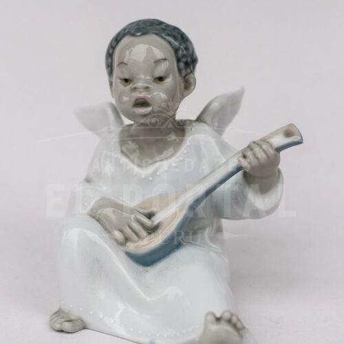 Lladró figura de porcelana Angelito músico | 1