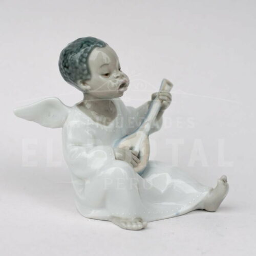 Lladró figura de porcelana Angelito músico | 3