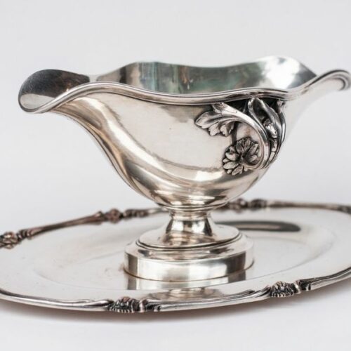 Christofle cremera, salsera de plaqué francés | 8