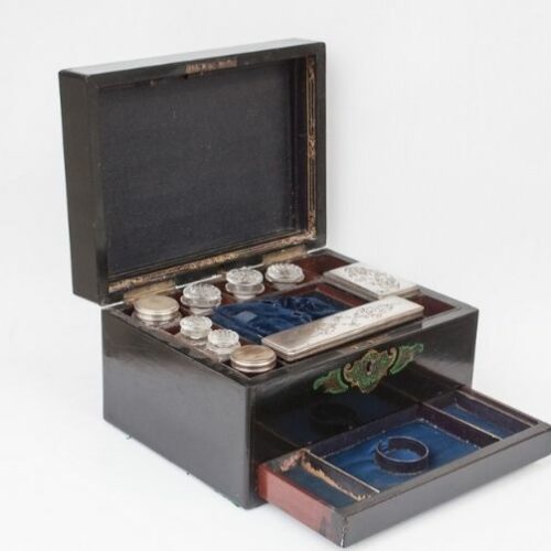 Cofre | Caja tocador de viaje estilo Victoriano | 2