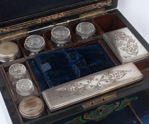 Cofre | Caja tocador de viaje estilo Victoriano | 3