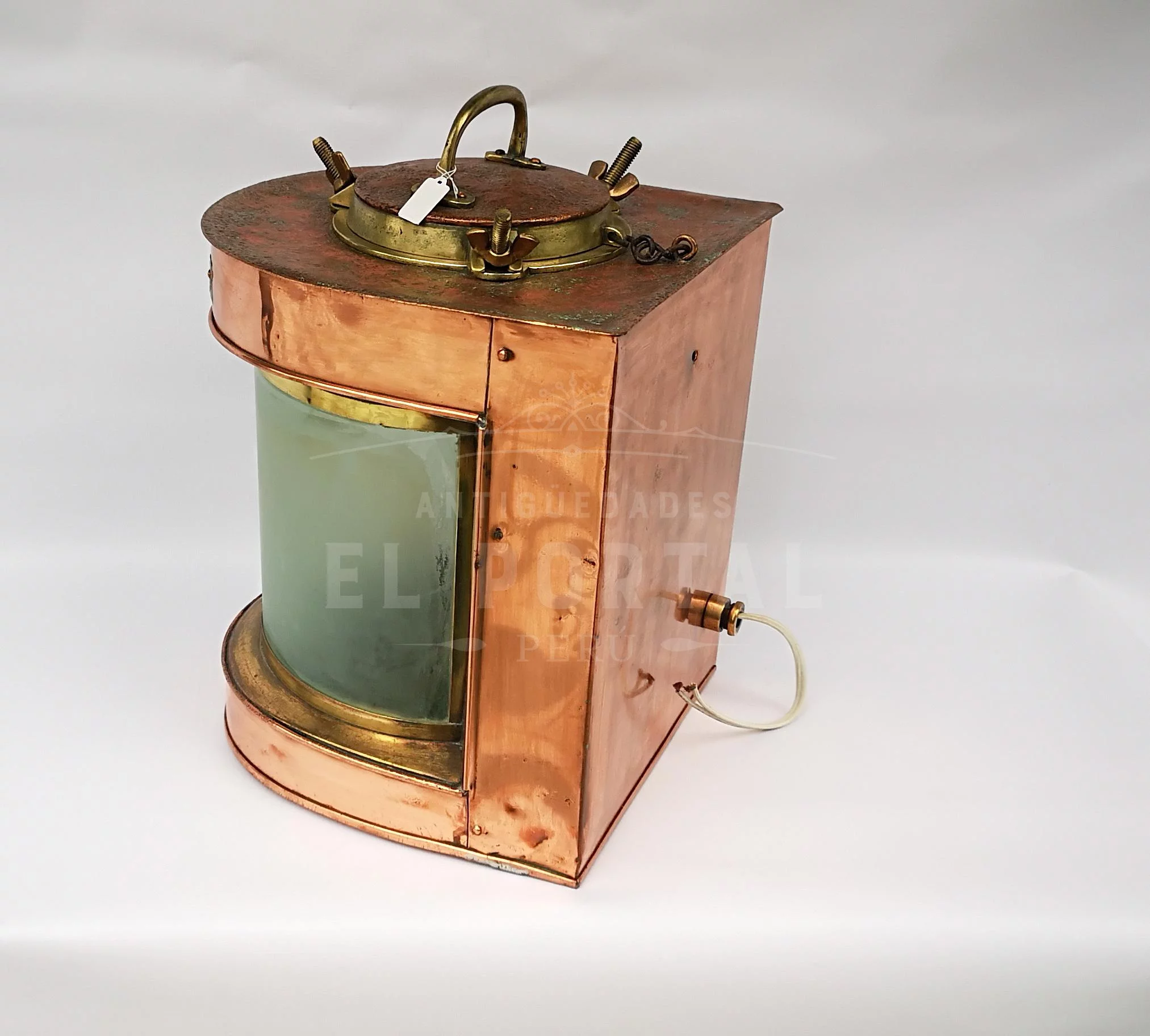 Farol de barco de cobre y bronce - Image 3