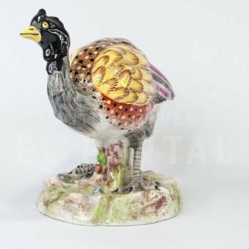 Figura de ave Emú de porcelana de París | 7