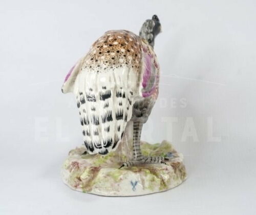 Figura de ave Emú de porcelana de París | 6