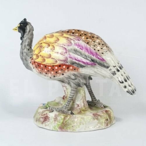 Figura de ave Emú de porcelana de París | 5