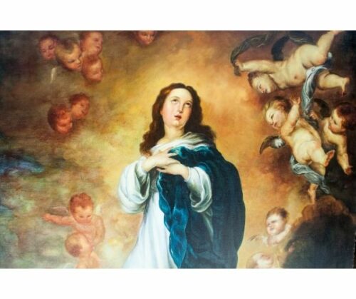 Virgen Inmaculada Concepción pintura al oleo | 2