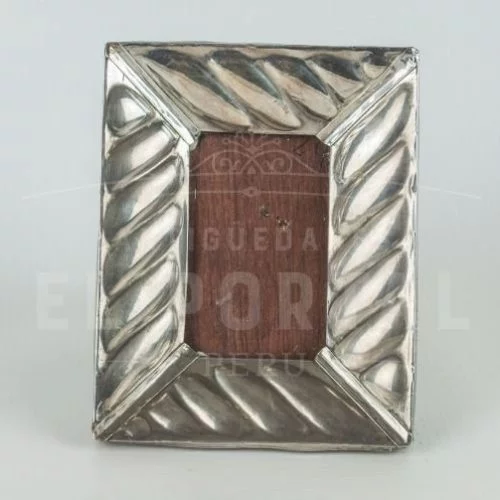 marco de foto de plata