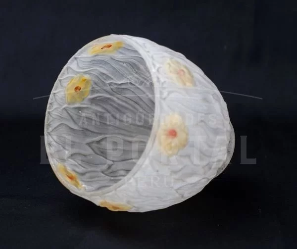 Pantalla de cristal de lámpara Art Nouveau - Image 3