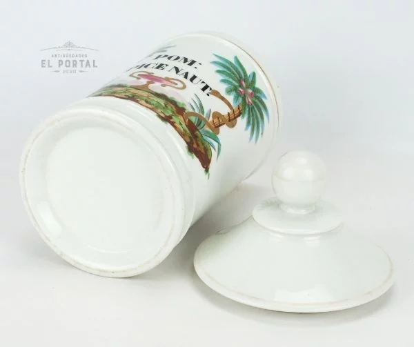 Conservera de botica de porcelana "POM:PICE NAUT" - Image 4