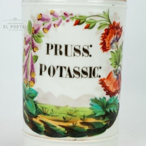 Conservera de farmacia de porcelana PRUSS POTASSIC