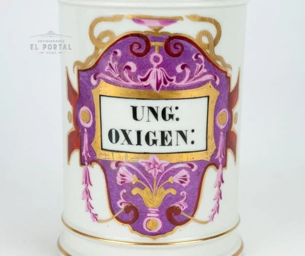 Conservera de farmacia de porcelana UNGOXIGEN
