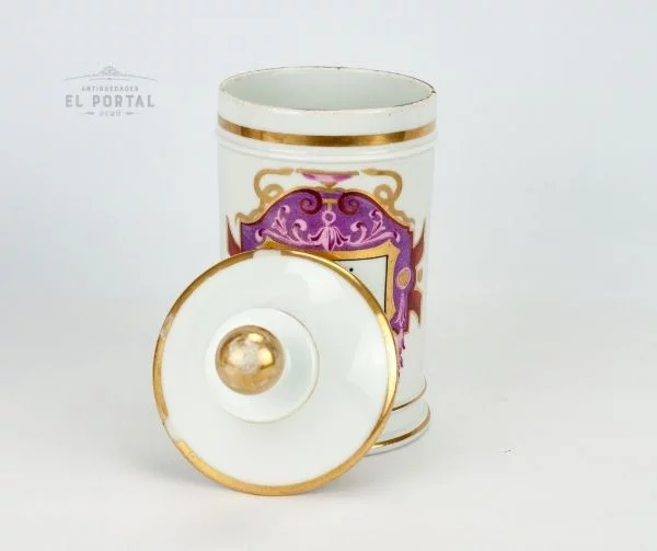 Conservera de botica de porcelana "UNG:OXIGEN: - Image 3