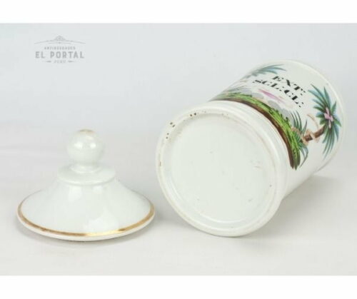Conservera de botica de porcelana francesa "EXT:SCL:CL:" | 2
