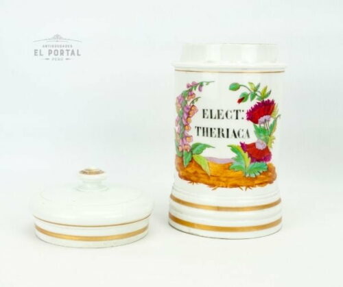Conservera de botica de porcelana "ELECT:THERIACA" | 2