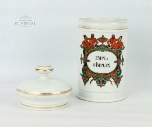 Conservera de botica de porcelana "EMPL:SIMPLEX" | 1