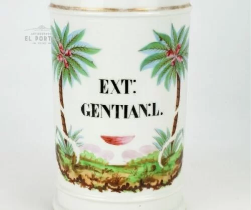 Conservera de botica de porcelana "EXT:GENTIAN:L" | 1