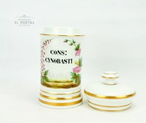 Conservera de botica de porcelana francesa "CONS-CYNOBASTI" - Image 2