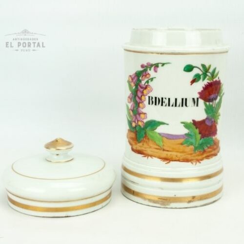 Conservera de botica de porcelana Mehun France | 1