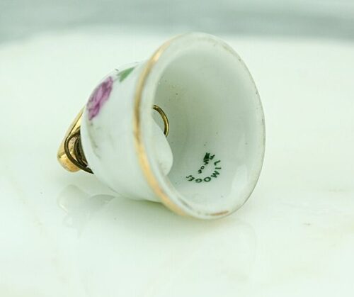 Campana de porcelana Limoges miniatura | 2