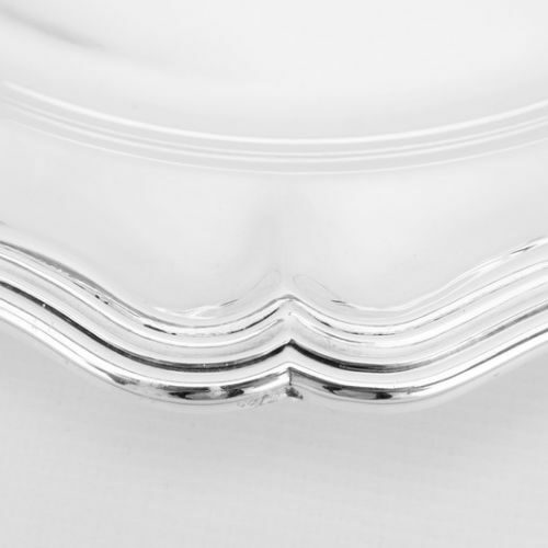 Camusso fuente redonda de plata 925 modelo Chippendale | 1