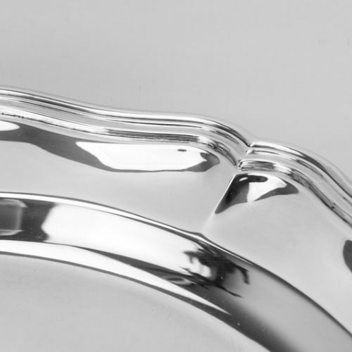 Camusso fuente redonda de plata 925 modelo Chippendale | 2