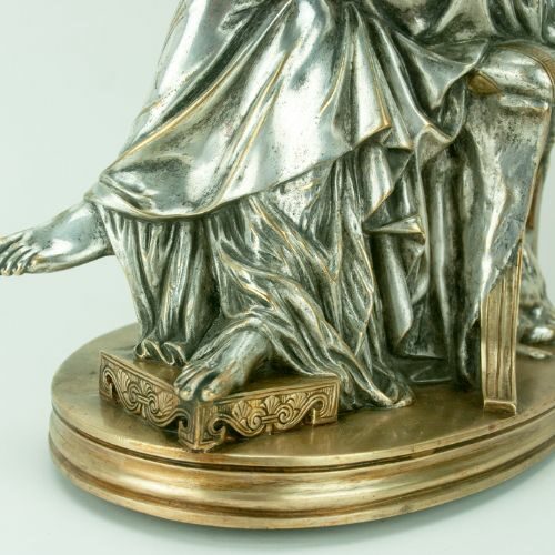 Escultura francesa de bronce de Penélope durmiendo de Pierre Jules Cavelier & Barbedienne | 6