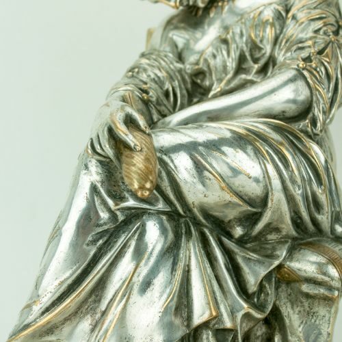 Escultura francesa de bronce de Penélope durmiendo de Pierre Jules Cavelier & Barbedienne | 7