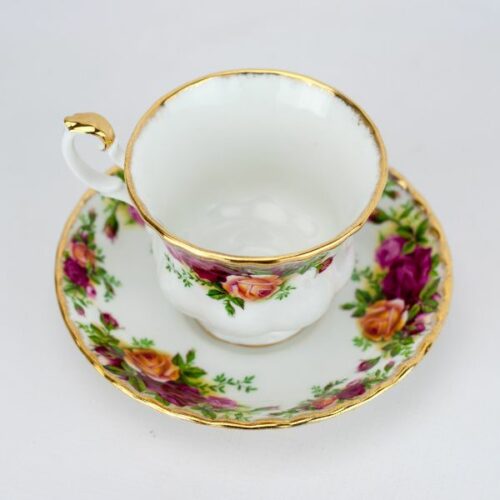 royal albert taza y plato porcelana